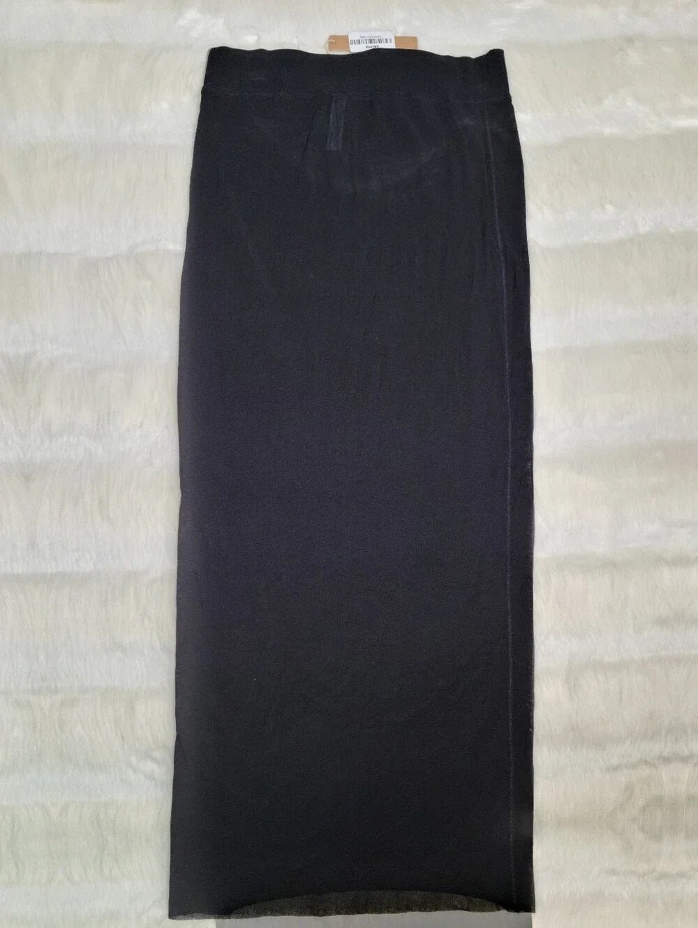 SKIMS Mesh Cover-Ups Midi Skirt Black Onyx Women Medium NEW